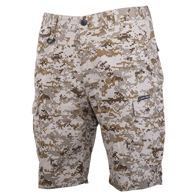 Pantalon slim fit, scurt LAHTI PRO L4071003, tip camuflaj/bej, marime L