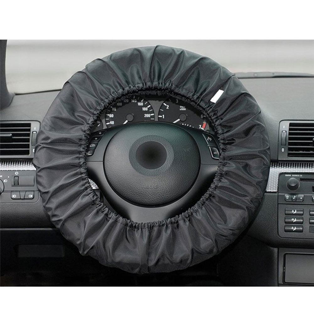 Husa pentru volan MEGA DRIVE 40892, din plastic, culoare negru, reutilizabila