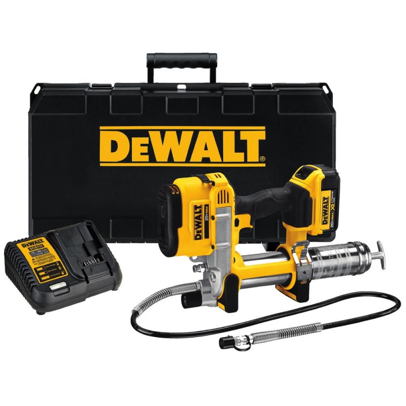 Pistol pentru lubrifiere DeWALT DCGG571M1, 18V, 230 x 390 mm, 400 ml, fara acumulator, fara incarcator