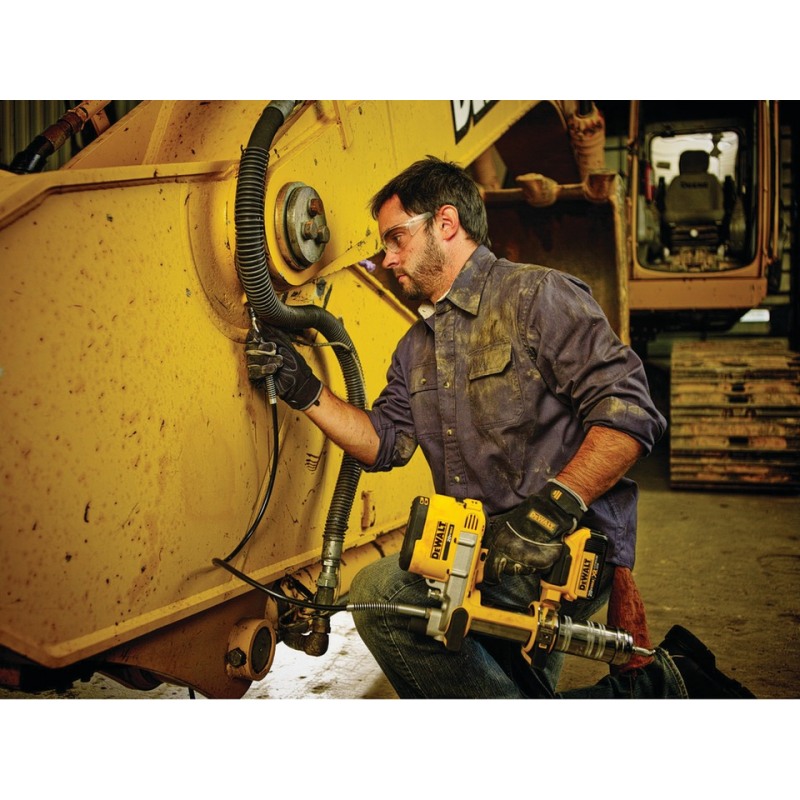 Pistol pentru lubrifiere DeWALT DCGG571M1, 18V, 230 x 390 mm, 400 ml, fara acumulator, fara incarcator