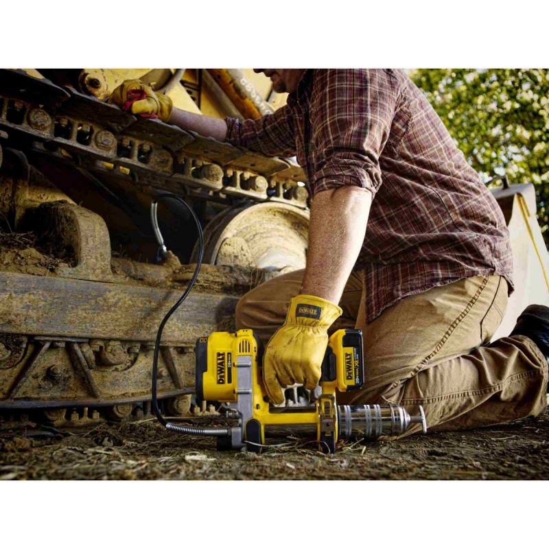 Pistol pentru lubrifiere DeWALT DCGG571M1, 18V, 230 x 390 mm, 400 ml, fara acumulator, fara incarcator
