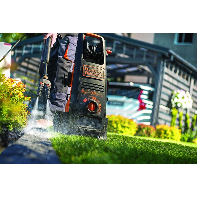Masina de spalat cu presiune Black & Decker BXPW2500DTS, cu 2 motoare, 2500 W, 150 bar, 810 l/h