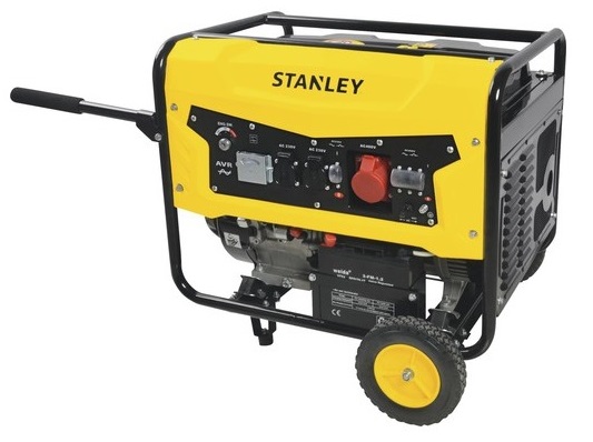 Generator de curent electric trifazat STANLEY SG5600B, 5500 W, motor benzina 4T, 13 CP, 2 x 220 V si 1 x 400 V