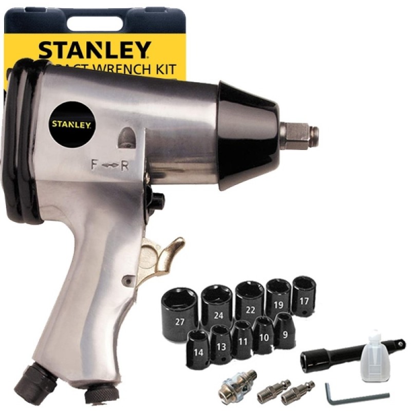 Pistol de insurubat cu impact STANLEY 160157XSTN, 4600 rpm, 260 Nm, 260 l/min, 1/2 inch, kit de accesorii