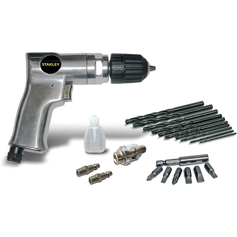 Masina pneumatica de gaurit, cu accesorii, STANLEY 160189XSTN, 2000 rpm, 170 l/min, 6 bar, 1/2 inch