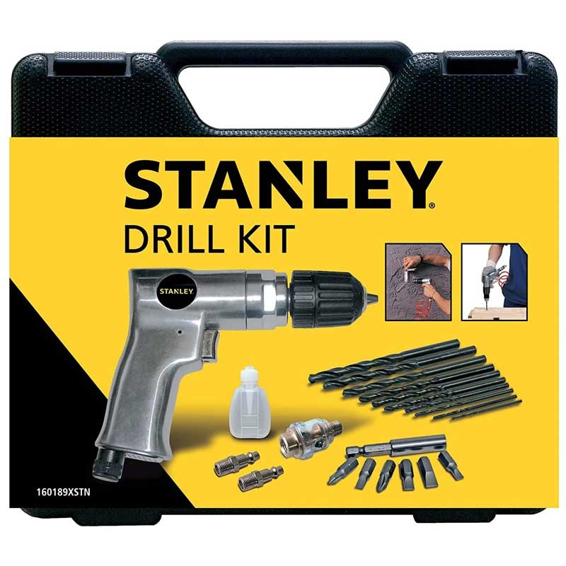Masina pneumatica de gaurit, cu accesorii, STANLEY 160189XSTN, 2000 rpm, 170 l/min, 6 bar, 1/2 inch