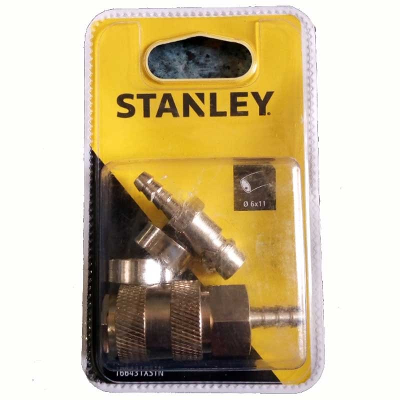 Set cuple pentru furtun compresor STANLEY 166431XSTN, 6 x 11 mm