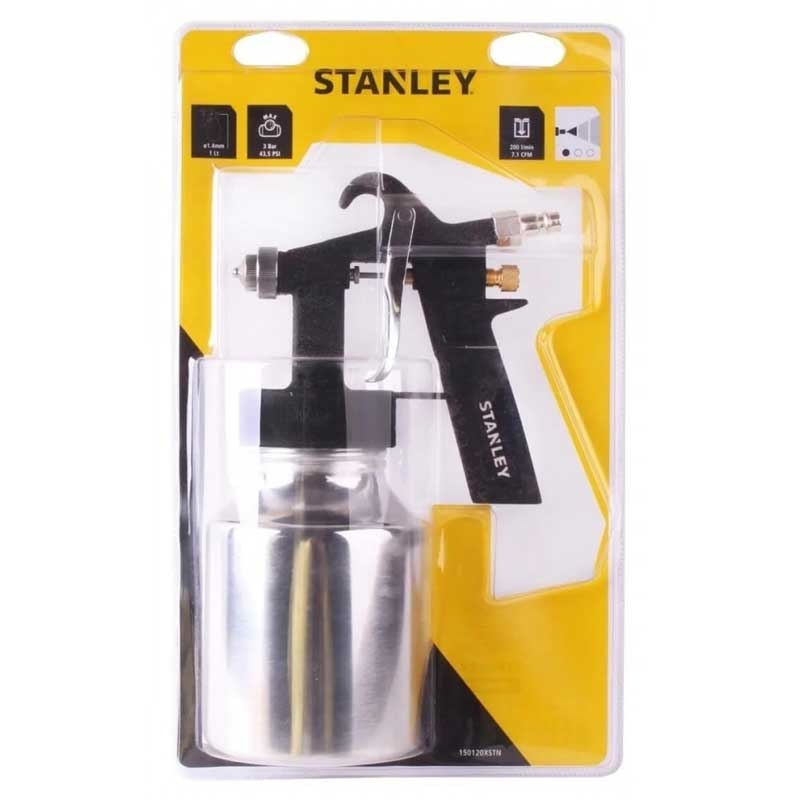 Pistol de vopsit cu presiune scazuta STANLEY 150120XSTN, duza 1.4 mm, 100 l/min, recipient 1 litru
