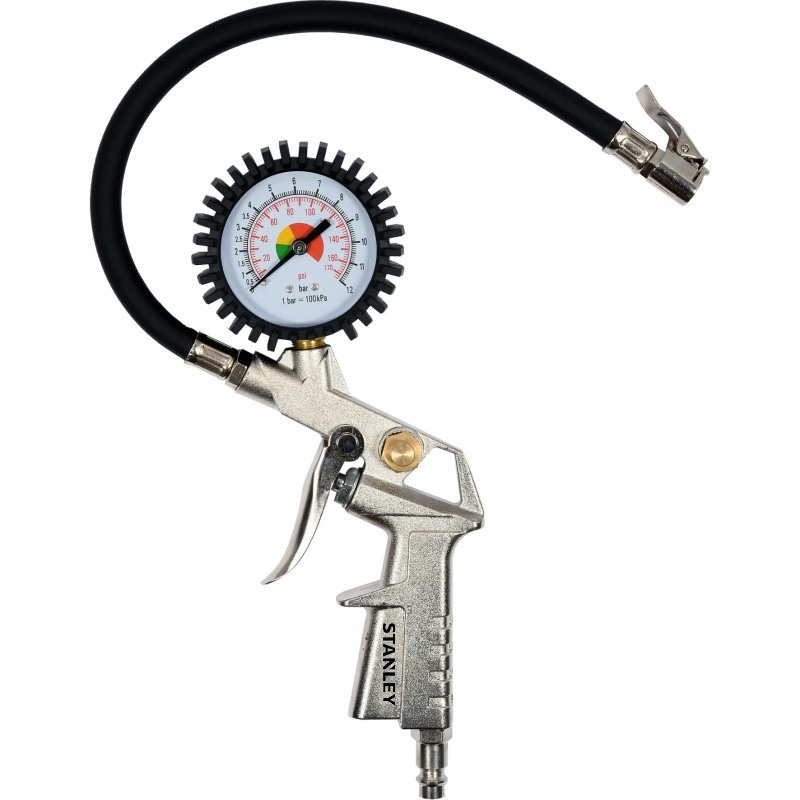 Pistol cu manometru pentru umflarea rotilor STANLEY 150533XSTN, 100 l/min, 10 bar