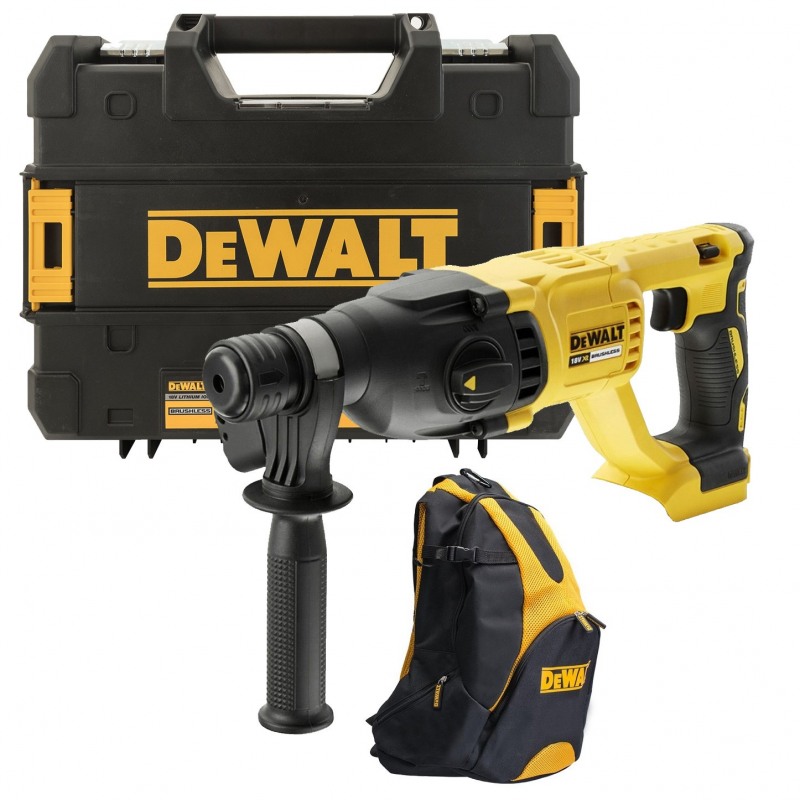 Ciocan rotopercutor DeWALT DCH133N, SDS-Plus, cu 3 moduri de lucru, 18 V, XR Li-Ion, fara acumulatori si incarcator