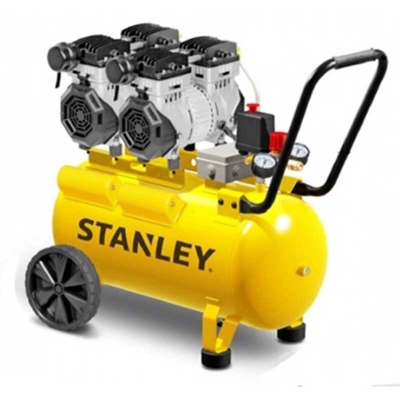 Compresor de aer STANLEY Silent SXCMS2652HE, 2.6 CP, 2000 W, 8 bar, 270 l/min, volum butelie 50 litri, 68 dB