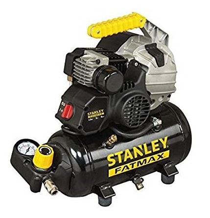 Compresor de aer orizontal STANLEY FatMax HY 227/8/6E, 1500 W, 2 CP, 8 bar, 222 l/min, butelie 6 litri, profesional
