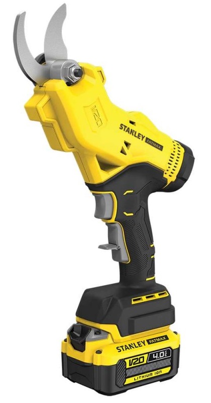 Foarfeca electrica de gradina STANLEY FatMax V20 SFMCPP32M1, diametru maxim taiere 32 mm, 1 x acumulator Li-Ion 18 V, 4.0 Ah, incarcator