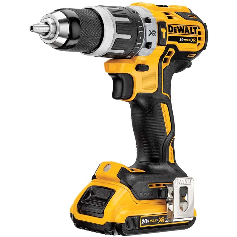 Masina de gaurit si insurubat cu percutie DeWALT DCD796D2, 18 V, 2.0 Ah, 70 Nm, 2 acumulatori, incarcator si valiza