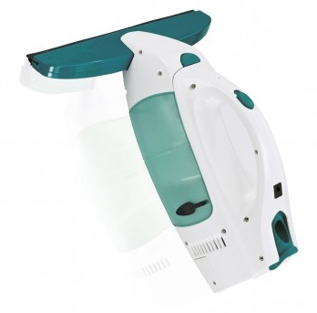 Set aspirator si spalator pentru geamuri LEIFHEIT Dry and Clean 51003, rezervor aspirare 100 ml, lama curatare 28 cm, lungime coada 43 cm