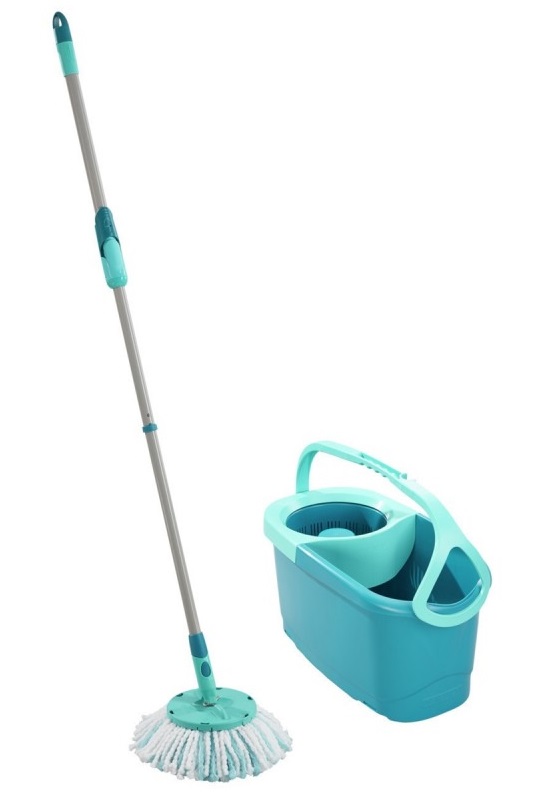 Set curatenie mop rotativ rotund LEIFHEIT Clean Twist Ergo 52101, galeata 12 litri