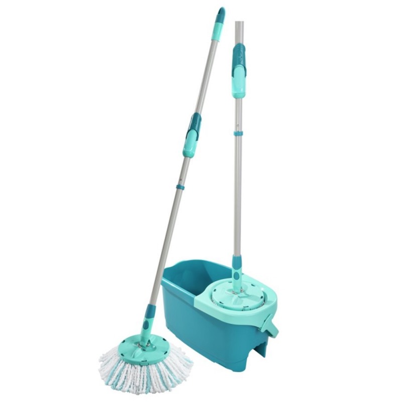 Set curatenie mop rotativ rotund LEIFHEIT Clean Twist Ergo 52101, galeata 12 litri