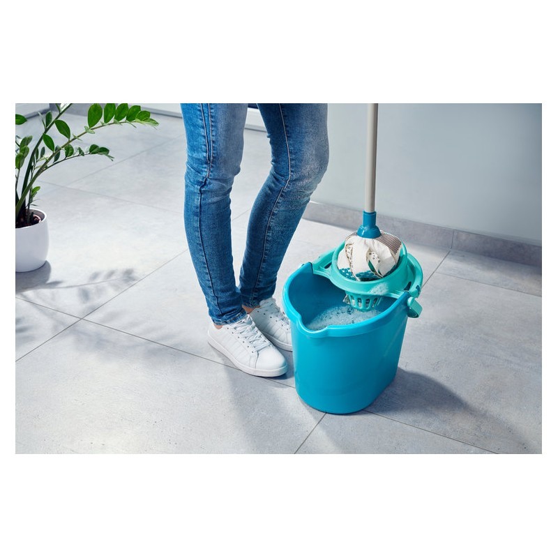 Set curatenie mop si galeata LEIFHEIT Power Mop 3 in 1 52106, galeata 12 litri
