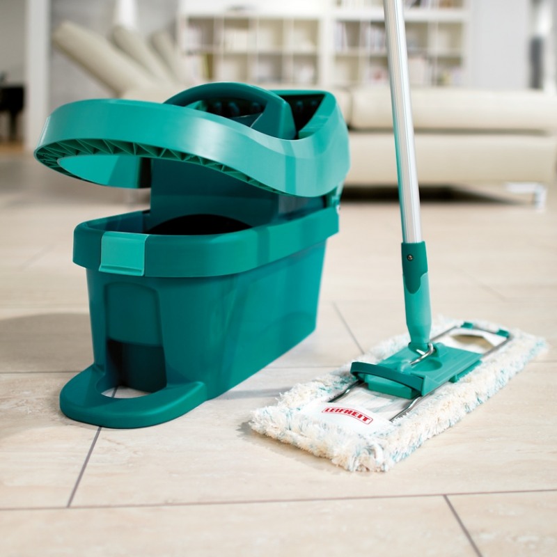 Set presa pentru mop si spalator LEIFHEIT Profi Mobil 55096, galeata 8 litri, latime curatare 42 cm