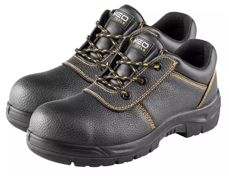 Pantofi de lucru cu bombeu metalic NEO 82-160-39NEO, S1 SRC, marimea 39, din piele, varf din otel, talpa antistatica