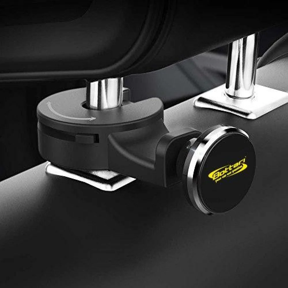 Suport auto magnetic pentru telefon BOTTARI 16130BT, montare pe tetiera, negru