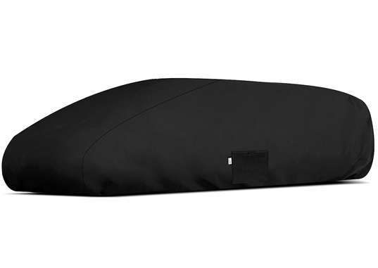 Husa de protectie pentru cutie portbagaj CARPASSION 20116CP, material textil, negru, 205-230 x 145 cm, cu banda elastica
