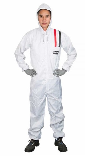 Combinezon vopsitor auto COLAD HAMACH 510066CLD, marimea 66, nylon, cu gluga, alb