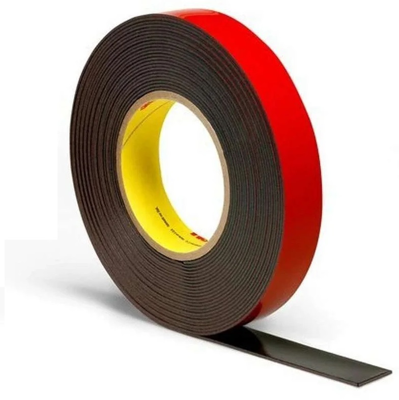 Banda dublu adeziva 3M Acrylic Plus 80319, 9 mm x 20 metri, gri inchis