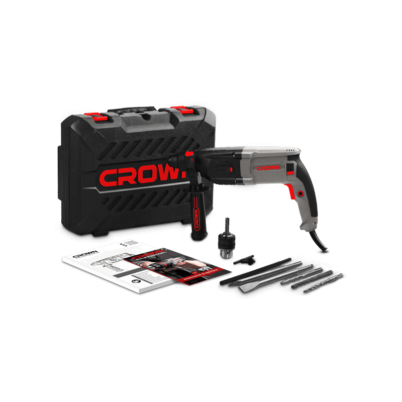 Ciocan rotopercutor CROWN CT18108BMC, SDS Plus, 3.4 J, 800 W