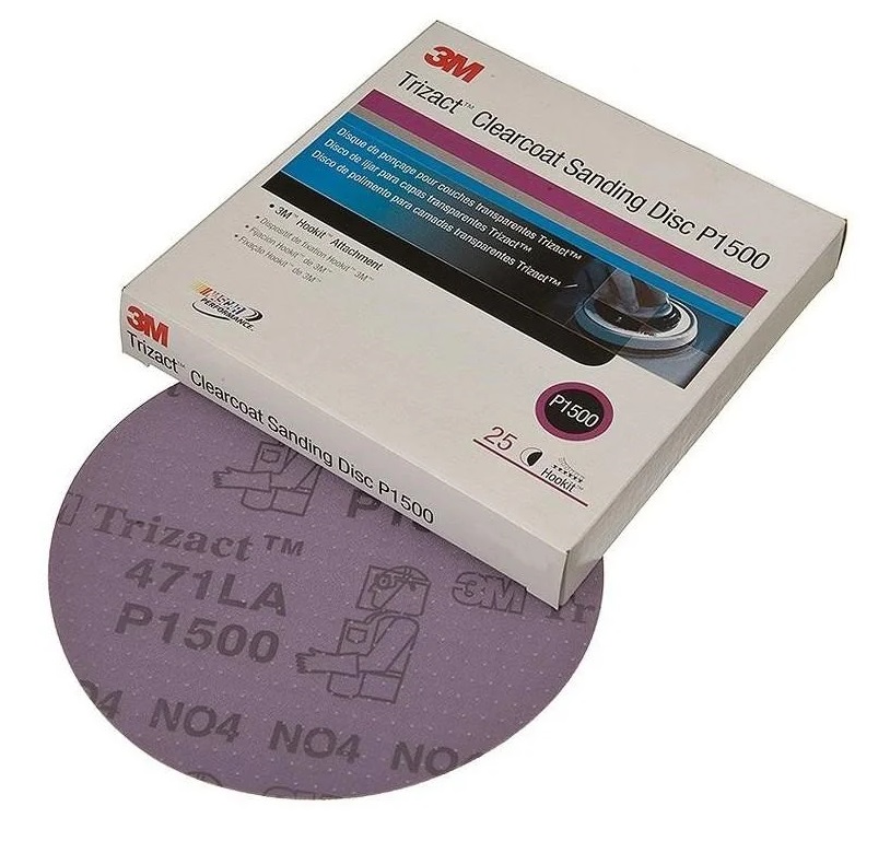 Set 25 discuri abrazive 3M Trizact 05600, granulatie P1500, 150 mm, pret pe bucata
