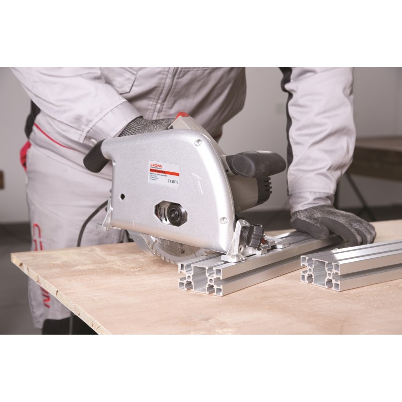 Fierastrau circular profesional CROWN CT15134-165, 1300 W, 165 mm, 5000 rpm