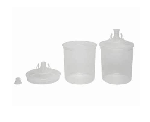 Set 50 pahare si capace pentru mixare vopsea 3M PPS 16026, volum 650 ml, filtru 125 microni, cu 20 dopuri