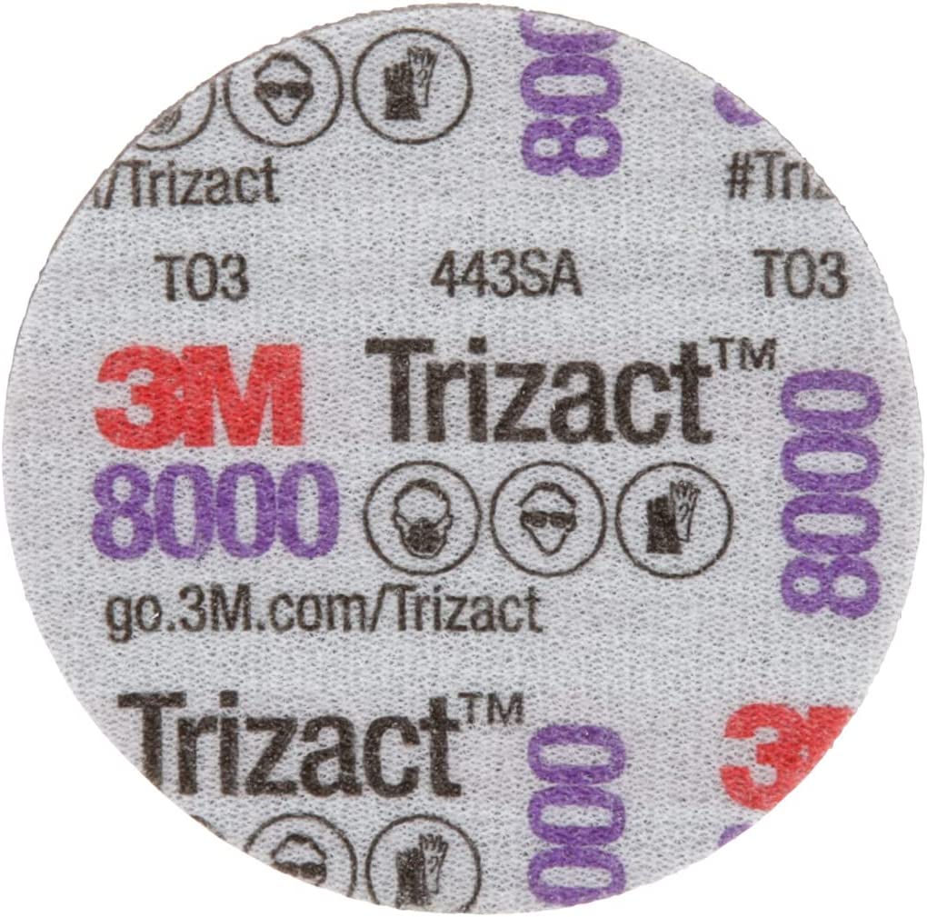 Set 15 discuri abrazive 3M Trizact 30804, granulatie P8000, 75 mm, pret pe bucata