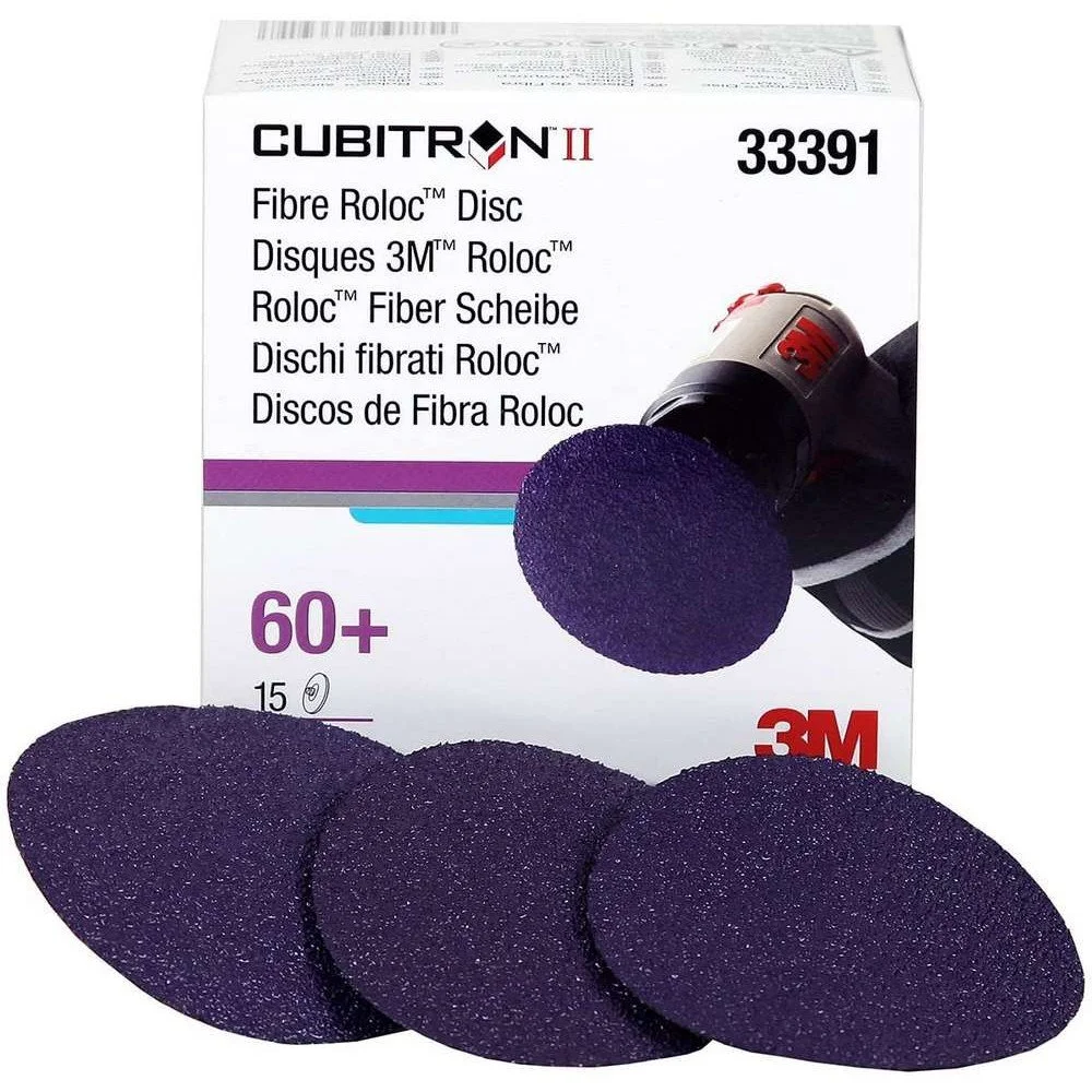 Set 15 discuri abrazive 3M Cubitron II Roloc 33391, granulatie P60, 75 mm