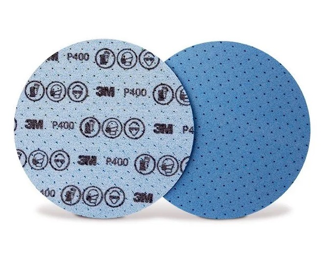 Set 20 discuri abrazive flexibile 3M Hookit Abrasive Foam 33538, granulatie P400, 150 mm, pret pe bucata