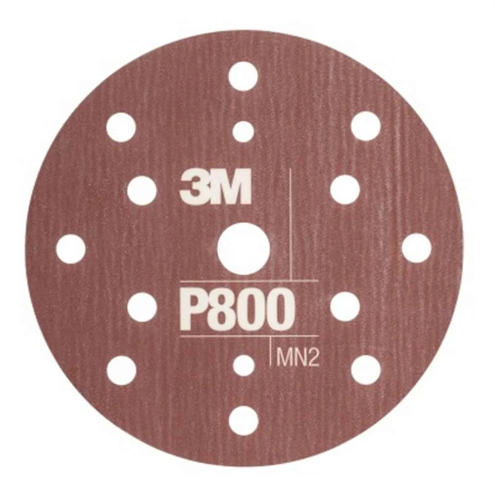 Set 25 discuri abrazive flexibile 3M Hookit 34420, granulatie P800, 15 gauri, 152 mm, pret pe bucata
