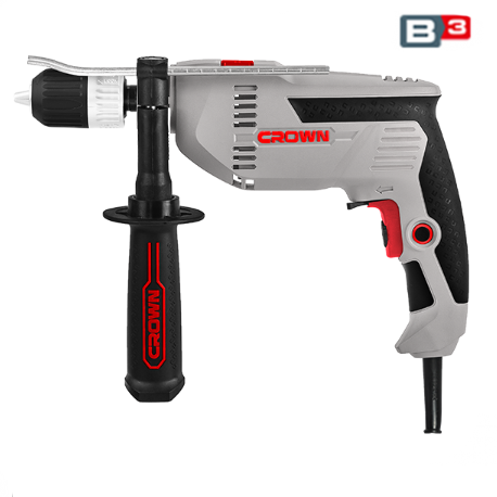 Masina de gaurit cu percutie CROWN CT10128C, profesionala, 600 W, mandrina rapida