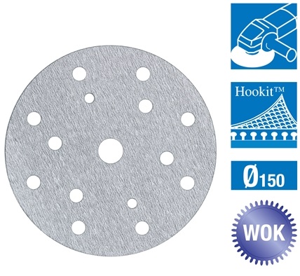 Set 25 discuri abrazive 3M Hookit E-Coat 50535, 150 mm, pentru grunduri dure, pret pe bucata