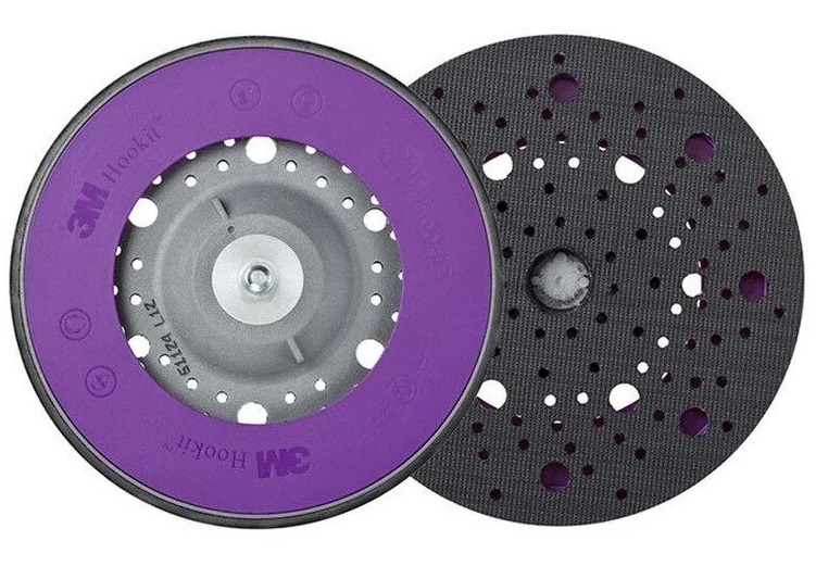 Taler pentru masina de slefuit 3M Hookit Multihole 51122, 150 mm, 5/16 inch, din spuma cu densitate mare
