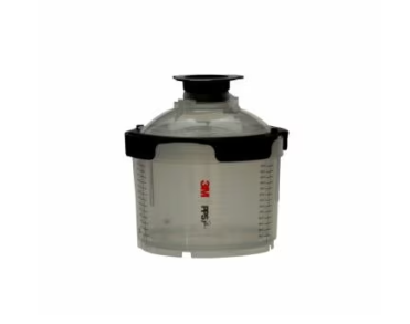 Set 50 pahare de vopsea cu capace 3M PPS 2.0 26114, 200 ml, cana mixare, filtru 200 microni, cu 32 dopuri