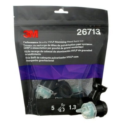 Set 5 duze gravitationale pentru pistol de vopsit 3M HVLP 26713, 1.3 mm, verde, pentru pistoalele de vopsit 3M Performance