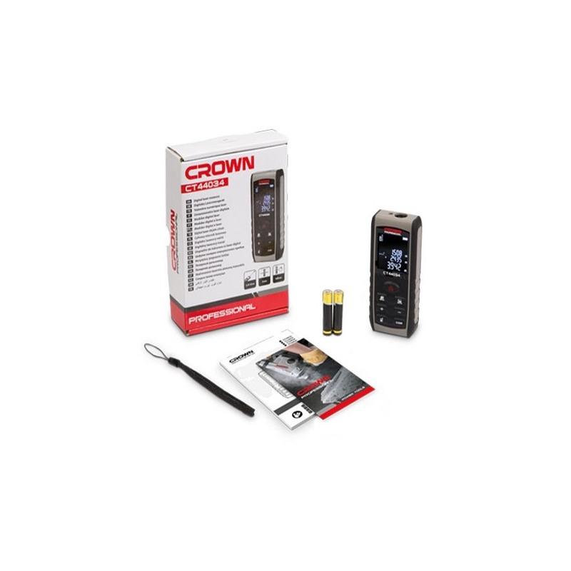 Telemetru laser profesional CROWN CT44034, 80 m