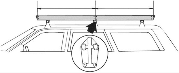 Adaptor pentru portbagaj auto THULE 584000, negru