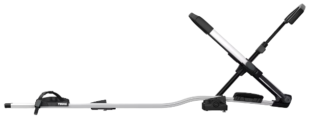 Suport auto pentru bicicleta THULE UpRide 599001, montare pe bare transversale, prindere de roti, greutate maxima suportata 20 kg