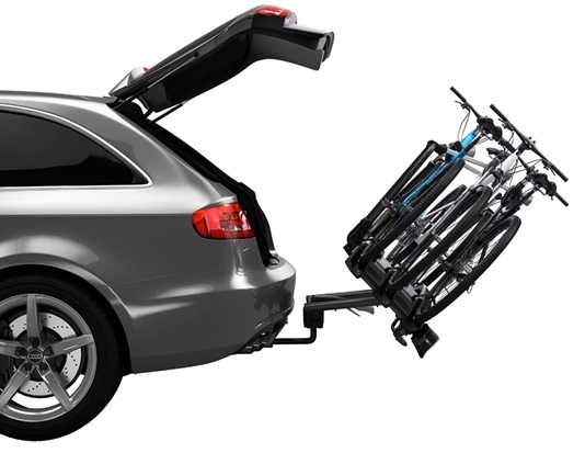 Suport auto pentru 3 biciclete THULE VeloCompact 926002, prindere pe carligul de remorcare, capacitate maxima incarcare 60 kg, alimentare 13 pini