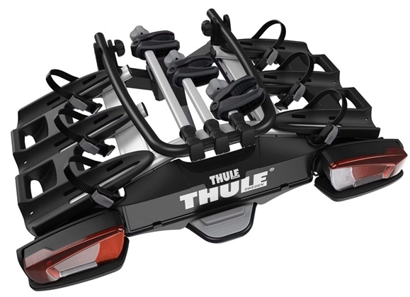 Suport auto pentru 3 biciclete THULE VeloCompact 926002, prindere pe carligul de remorcare, capacitate maxima incarcare 60 kg, alimentare 13 pini