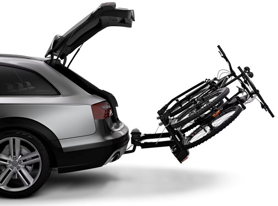 Suport auto pentru 2 biciclete THULE VeloSpace XT 938001, prindere pe carligul de remorcare, negru, capacitate incarcare 60 kg, alimentare 13 pini