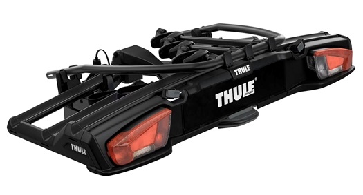 Suport auto pentru 3 biciclete THULE VeloSpace XT 939001, prindere pe carligul de remorcare, negru, capacitate incarcare 60 kg, alimentare 13 pini