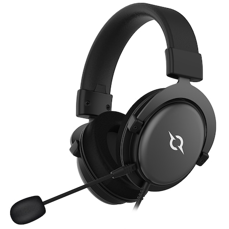 Casti gaming cu microfon AQIRYS Sirius, sunet virtual 7.1, multi-platforma, microfon omnidirectional cu noise cancelling, negru