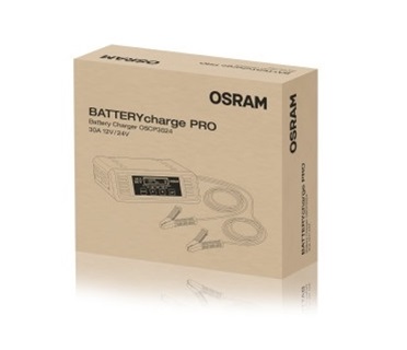 Redresor pentru baterie auto OSRAM Battery Charge PRO OSCP3024, 12/24V, curent incarcare 30 A, ecran LCD